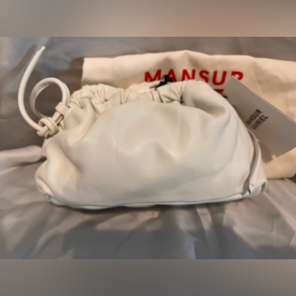 Mansur Gavriel mini lambskin cloud clutch crossbody bag - Picture 10 of 16
